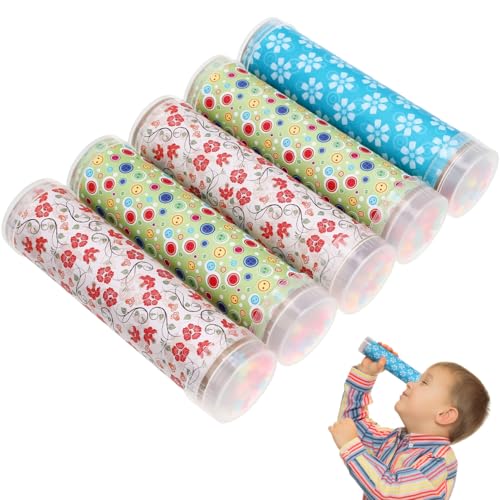 Lurrose 手作り万華鏡キット 万華鏡 キット カレイドスコープ DIY 万華鏡素材 パーティーの好意 ゲーム 工芸 民芸品素材 5個セット ランダムカラー