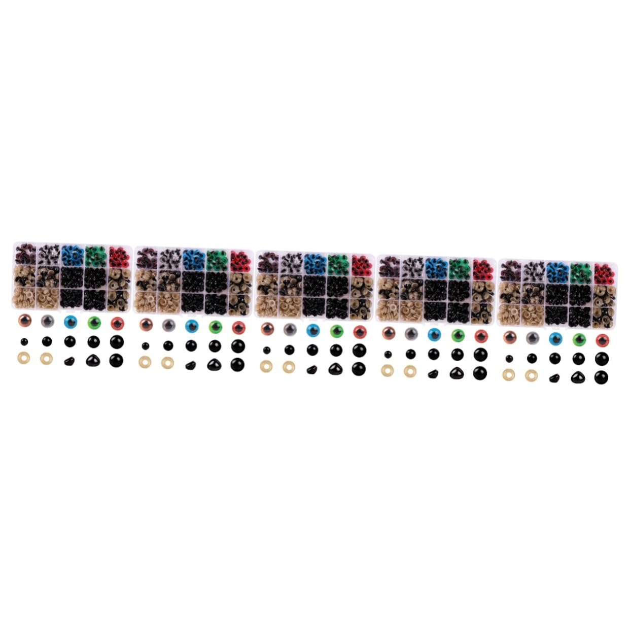 SEWACC 1950 Piezas Accesorios para Ojos De Muñeca Narices De Osos De Peluche Ojos De Oso Ojos De Marioneta Ojos De Ganchillo Ojos De Seguridad para Crochet Ojos Artesanales El Plastico