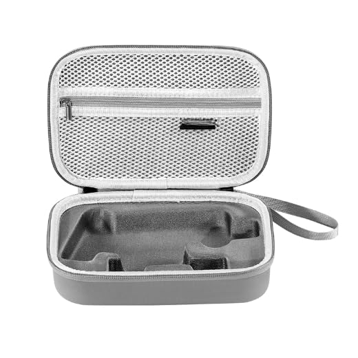 ELFOG Om Mobile 7P Case, Leather PU Carrying CaseCompatiable for DJI OM 7P Gimbal Stabilizer Accessories, All-in-one Storage OM 7P and Magnetic Phone Camp for Travel & Outdoor Shooting-image-8