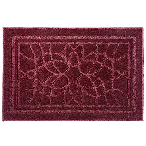 Paillasson ultra absorbant et antidérapant en polypropylène rouge - 2