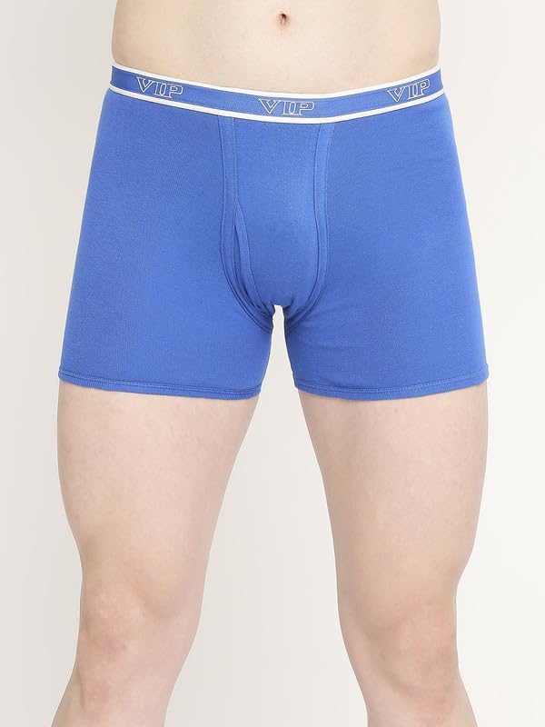 Image of VIP Advanta 100% Ribbed Cotton Fabric Trunk Combo Set for Mens with Covered Elastic Waistband