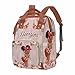 M YESCUSTOM Custom Diaper Bag with Name, Personalized Mommy Nursing Daypack with Large Capacity for Travel Birthday Gift for Women