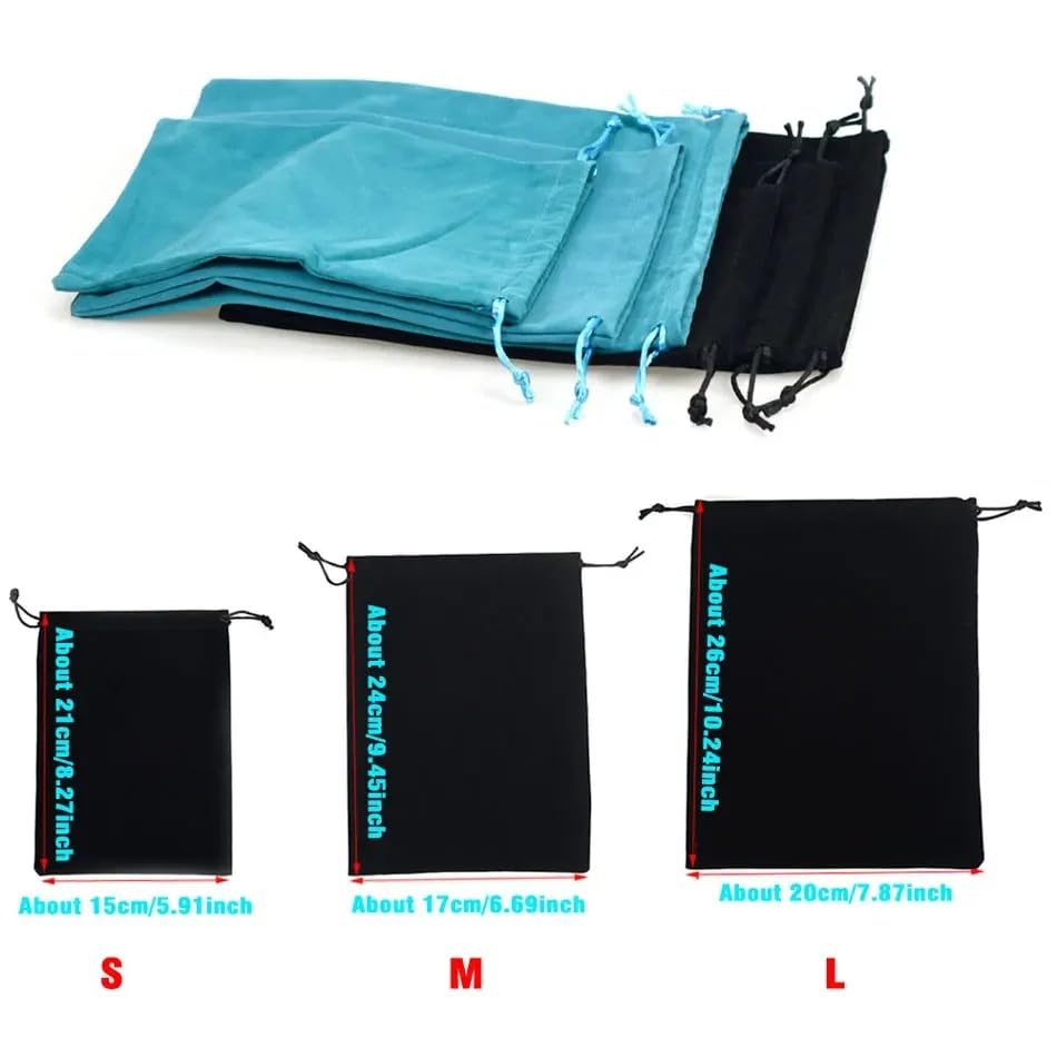 Set de 3 bolsas portátiles para carretes de pesca miniatura 2