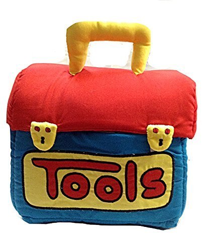 SOFTTOYS Fabric Tool Box Children's Soft Tools Play Set with 5 Washable Toys for Ages Baby - //coolthings.us