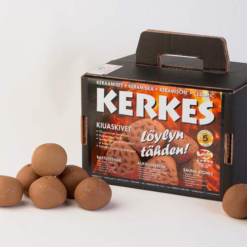 Original Kerkes Saunasteine 10kg, Tetras klein