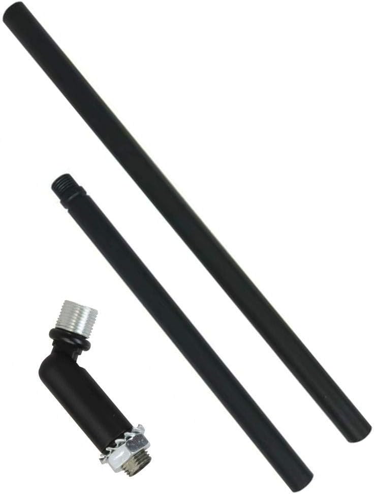 Downrod Extension Lamp Stem Pendant Light Extension Rod with Threaded Tube, Sloped Ceiling Adapter Kits for Ceiling Pendant Light, Suitable for Vaulted or Angled Ceilings