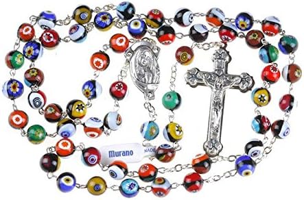 Murano Glass Rosary Genuine Murano Glass Glass from the island of Murano in Venice.Gift Rosary. Lady's Rosary.Hand Made Rosary - Image 4