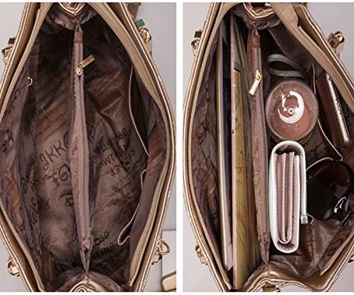 Bolso de mano para mujer PU con asas y borla miniatura 6