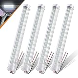 CZC AUTO Led Light Strip 12V/24V 13' Led Light Bar LED Interior Light with ON/Off Switch 108 LEDs Strip Light for Van Lorry RV Motorhome Truck Trailer Cabinet Camping, 4 Pack