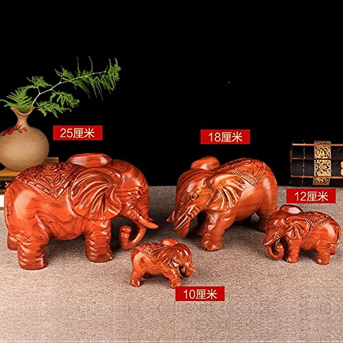 Amazon.co.jp: 彫像木彫り象の飾り飾りホームリビングルーム事務所装飾