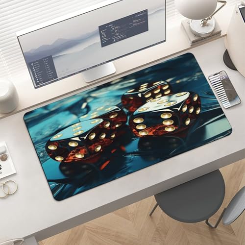 Diseño Dice Pad Mouse de Mesa Grande Antideslizante miniatura 6