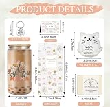 fcaylo Best Mom Christmas Gifts for Women, Thank You Gifts Set with 16 oz Glass Cup for Mom from Daughter, Birthday Presents Ideas for New Mommy