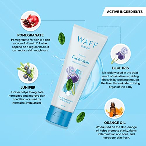 Image of WAFF Pomegranate Water Face Wash | Hydrating & soothing | Deeply nourishes & brightens | Enriched with essential oils for a natural glow | No artificial fragrance | Sulfate-free
