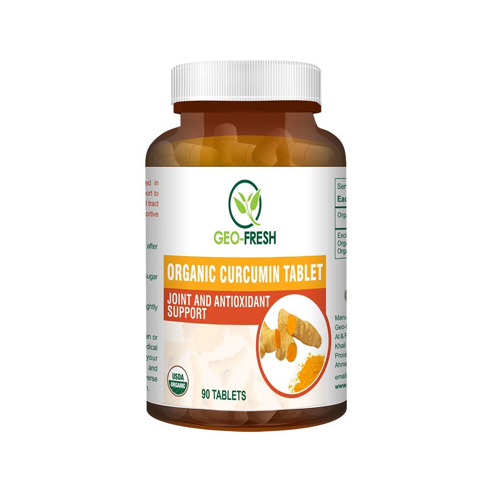 Geo-Fresh Nutraceuticals Organic Curcumin Turmeric Tablets - 90 Tablets (B06XYW3PBX) Amazon Price History, Amazon Price Tracker