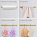Self Adhesive Paper Towel Holder Gold Under Cabinet Mount, No Drilling Paper Tower Rack, Stainless Steel Rust-Proof and Durable, Suitable for Kitchen, Bathroom, 11.8 inch