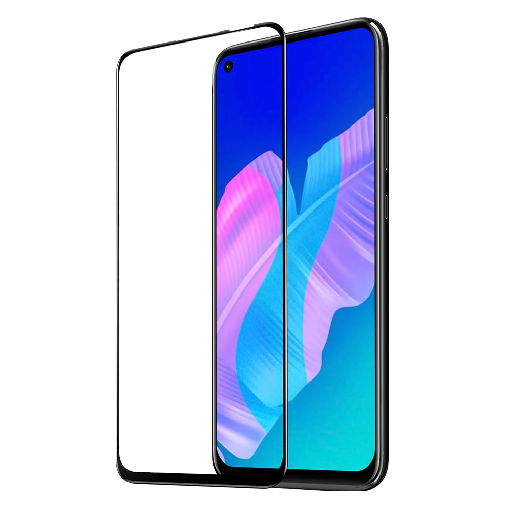 DUX DUCIS 9D Tempered Glass Screen Protector Designed for Huawei P40 Lite E/Y7p, 0.33mm High Aluminum-Silicon Glass Anti-Spy Screen - Black (1-Pack)