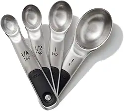 Jogo de Colheres Medidoras, 4 peças, Inox, OXO