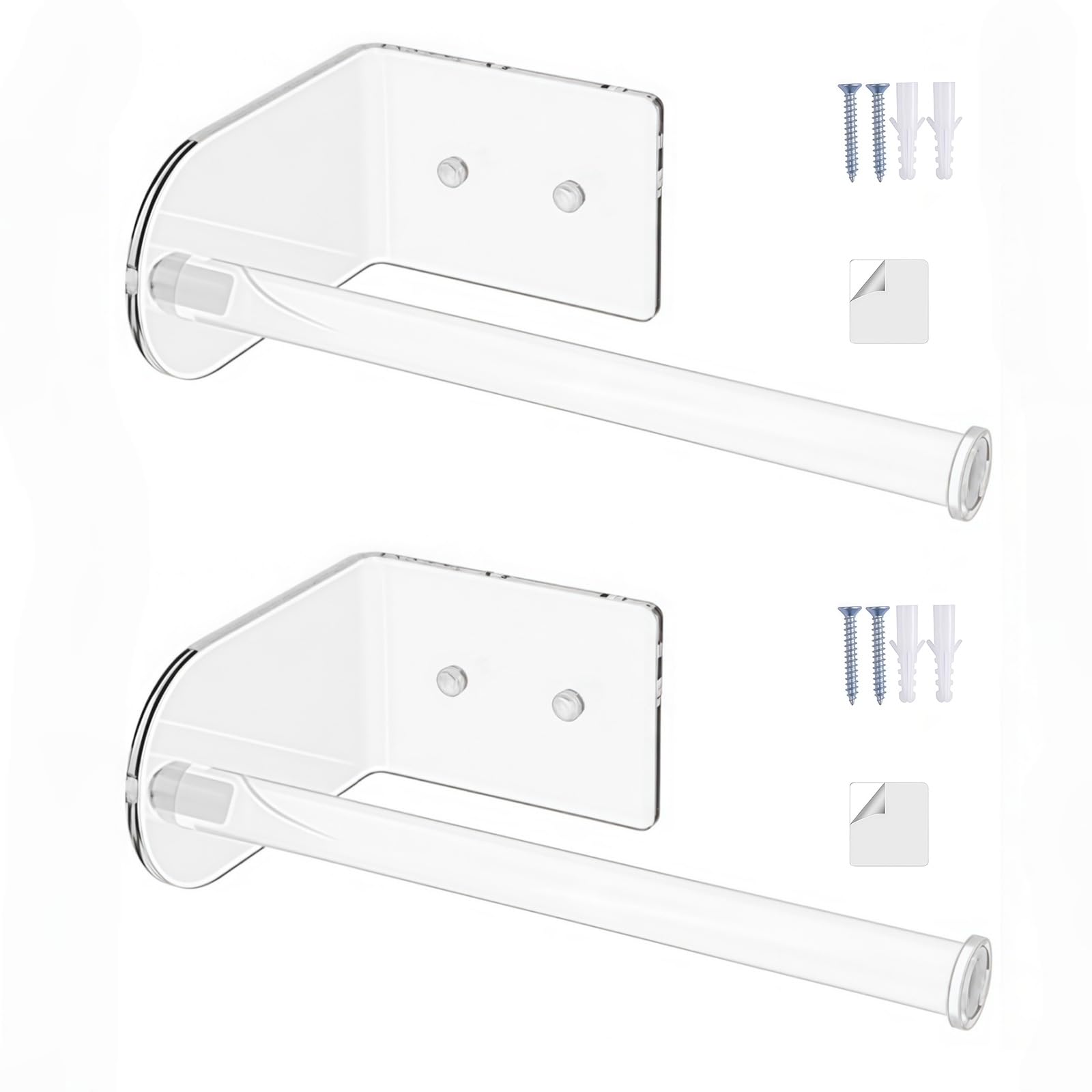 Hsioluted 2 Pack Stylish Acrylic Cap Holder Heavy Duty Wall Mounted Hat Hanger For Bedroom Entryway Closet Organization Stylish Acrylic Cap Holder Heavy Duty Wall