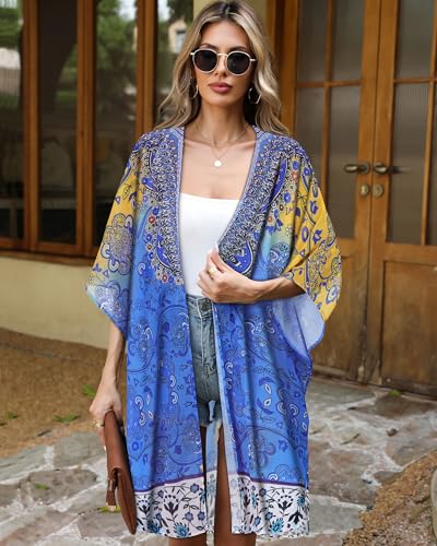 Image of Swimsuit Coverups for Women Sarong Beach Bikini Wrap Sheer Short Skirt Chiffon Scarf for Swimwear