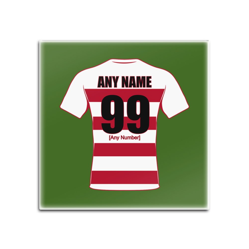 Dessous de verre en bois dur brillant Leigh Centurions anti-tache vert