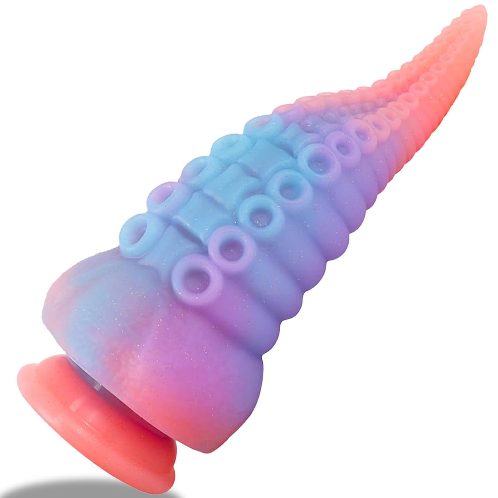 Realistico Vibratore in Silicone da 8,3 Pollici, Grande Tentacolo Anale Luminoso con Forte Ventosa, Enorme Mostro Spesso, Plug Anale, Massaggiatore Prostatico