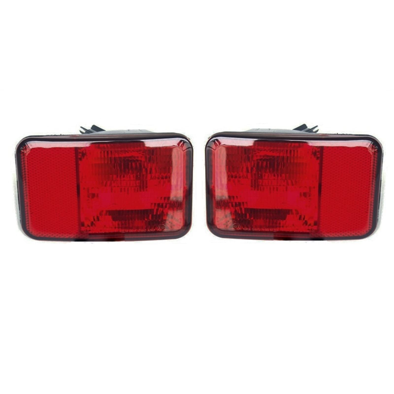Generico Fendinebbia Posteriori Led 55078104AC 55078105AC Fendinebbia Paraurti Posteriore Per Jeep Per Wrangler 2007-2018 Spie Di Ricambio Alloggiamento Lampada Senza Lampadina