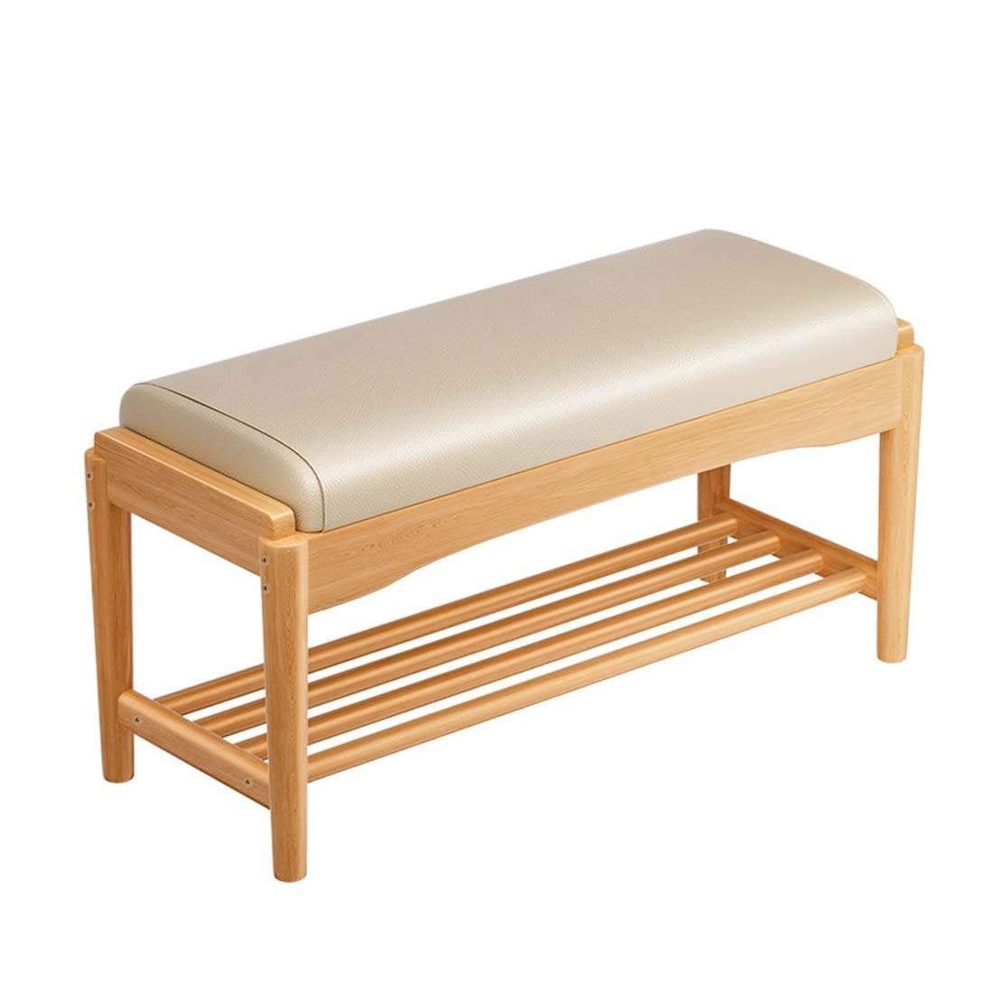 2-poziomowy stojak na buty z kushem TopEntryway Sto Bench nizer do salonu, przedpokoju i sypialni 45 cm - obuwie Sto Solut