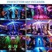 Party Disco Ball Lights, DJ Stage Strobe Rave Lights Sound Activated with Remote Control for Parties Birthday Christmas Gift Wedding Karaoke KTV Bar Club Dance Room Halloween Decorations