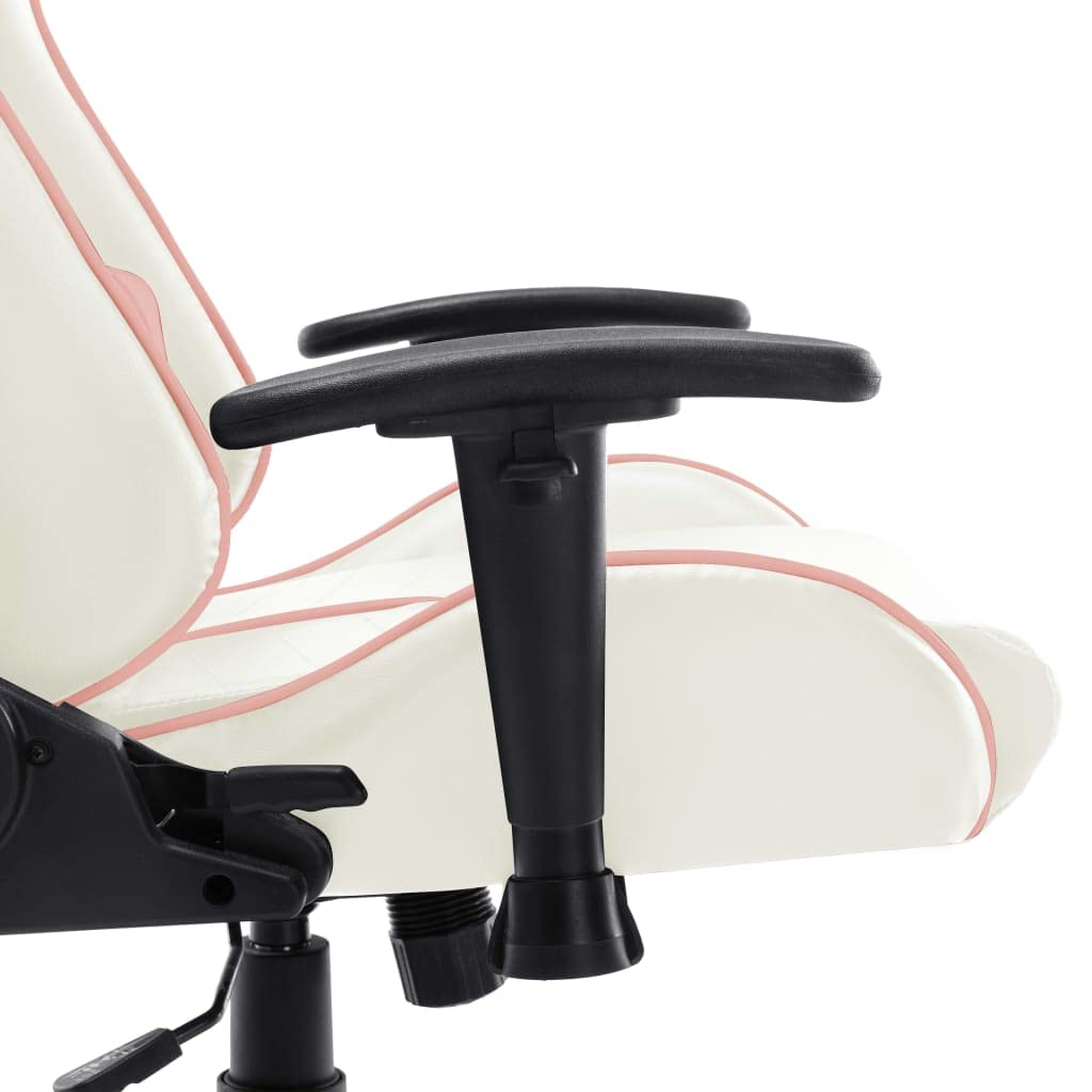 Silla de gaming, piel sintética, altura ajustable, ergonómica, con reposabrazos, apoyacabezas, soporte lumbar, función basculante para estudio y habitación juvenil