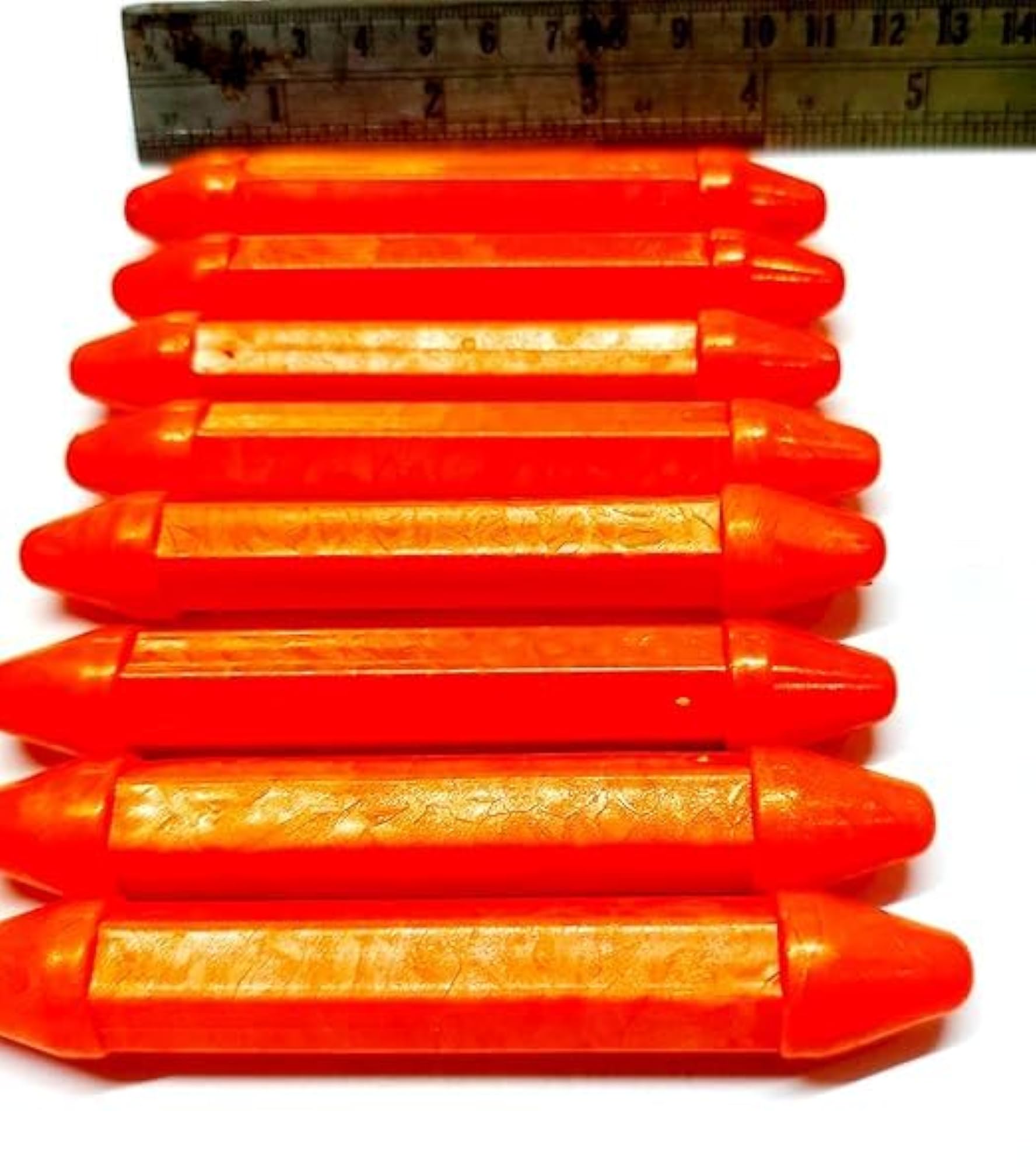 Plastic Tabla Goti Gatta, Orange, 8 Pieces