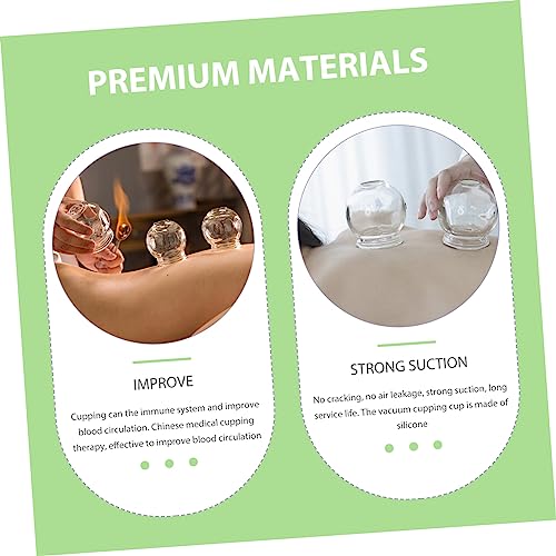 Cupping Therapy Tool Silicone Cupping Cup Negative Pressure Tank for Full Body Massage Vacuum Suction miniatura 4