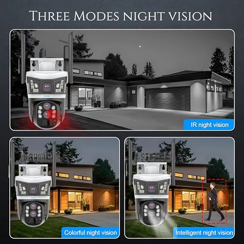 Image of XUGA - Cybernautt X15SB-K 8MP Dual Lens PTZ 4G Sim Wireless Outdoor CCTV Camera with Dual View | 360 | Night Vision | Motion Detection| Push Alarm | Farm | Home | 10X Zoom | Use Air-tel 4G Sim