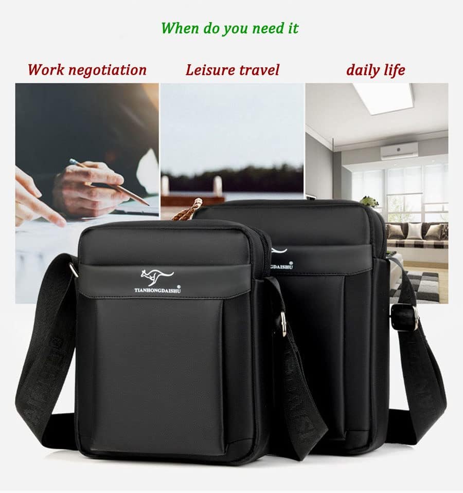 Miniatura 4 de Aisinivo Bolso de mensajero Bolsos de hombro Bolsos y bolsos de hombre Bolsos cruzados pequeños para hombres Bolsa de viaje