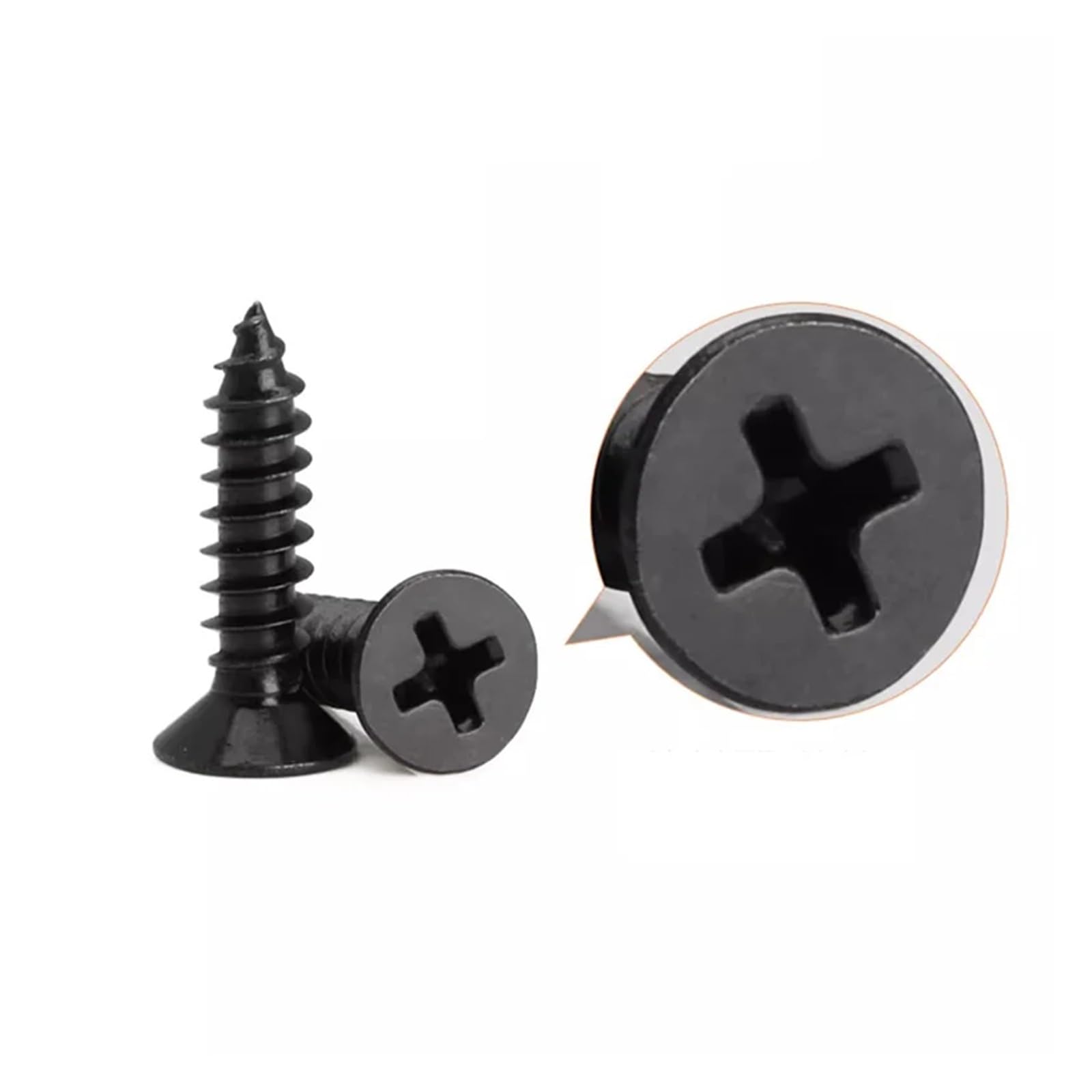 VNJUGF 220 piezas/caja Tornillos autorroscantes for madera con cabeza avellanada cruzada, tornillo de cabeza plana, punta endurecida, tornillo for paneles de yeso, clavo M3,5 wanglan(5 BOXES)