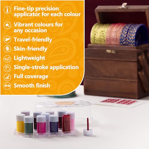 Eyetex Divyaa Kumkum 11 in 1, 17g, Full Coverage, Smooth Finish, Travel-friendly, Skin-friendly, Lightweight, Single-stroke Application, Fine-tip Precision Applicator - Image 4