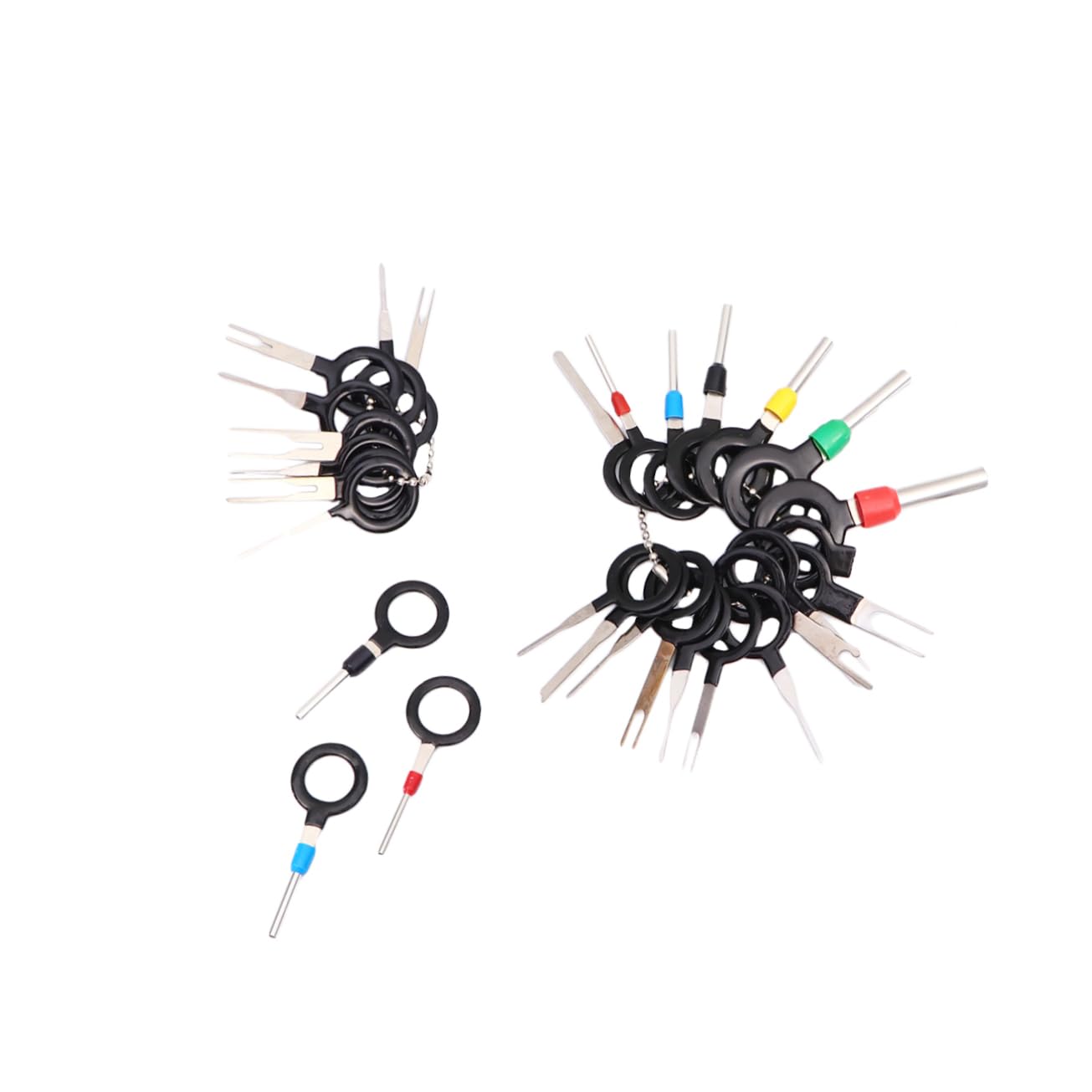 ULTECHNOVO 29Pcs Auto Terminal Extractor Tool Pin Release Wire Harness Connector Picks Durable Design for Safe Removal of Electrical Wiring Pins