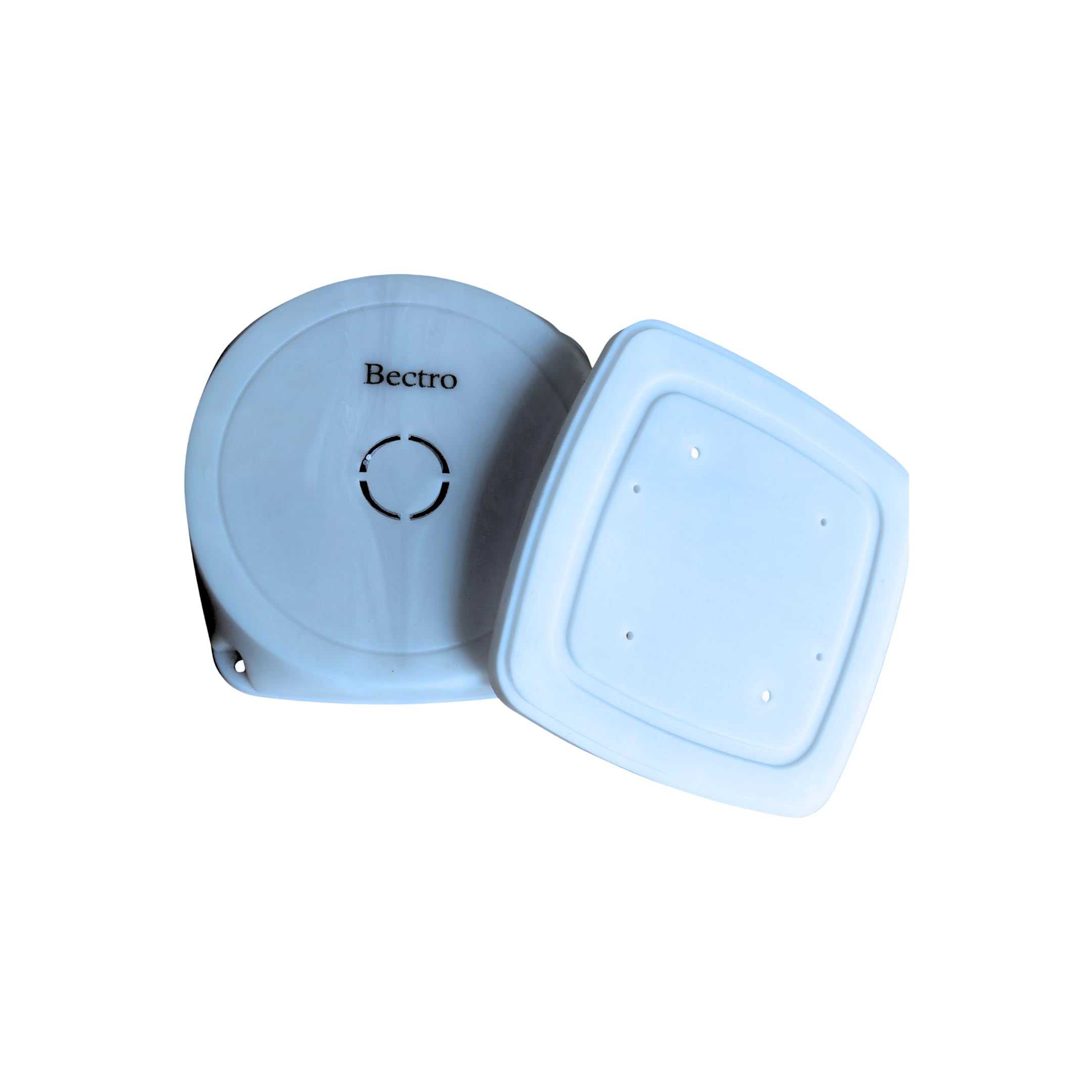 Bectro White PVC Junction Box | Virgin Made | Premium Round Top Base Model | 5x5 Inches | For CCTV Camera and Other Electrical use | Comes With Screws for Proper Box Sealing (Pack of 2) 3