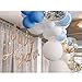 Soonlyn Blue Confetti Balloons 100Pcs Matte Party Latex Balloon Arch Garland Kit for Baby Shower Birthday Party Decoration (12 Inch 10 Inch 5 Inch)