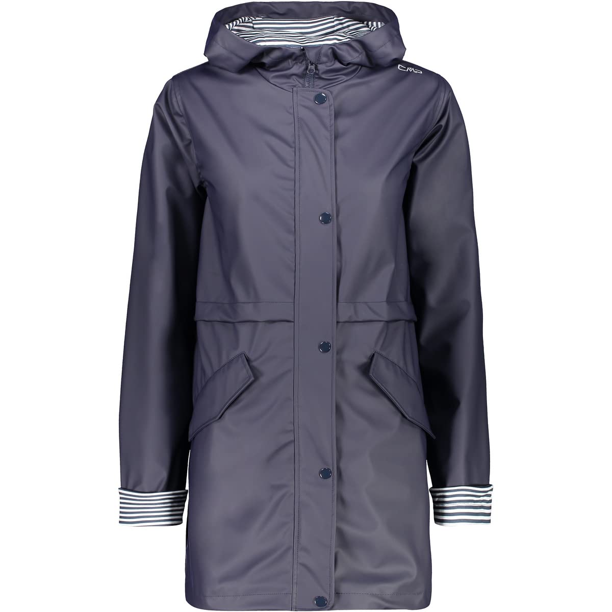 CMP - Woman Jacket Fix Hood, Black Blue, XL