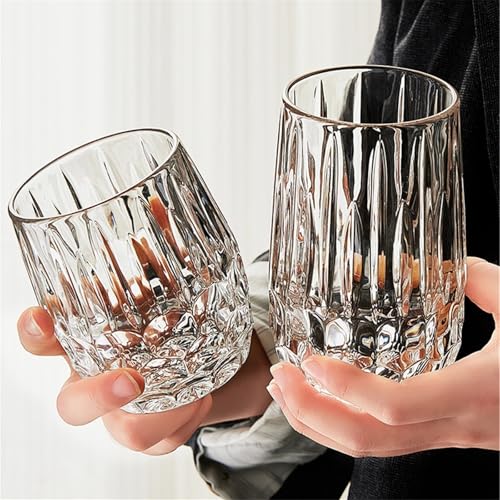 Vasos para beber de cristal transparente ideales para servir té frío en la terraza 4