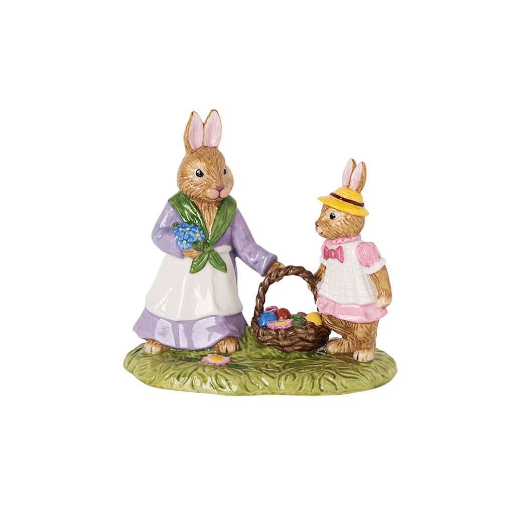 Villeroy & Boch Rabbit Figurine, Porcelain, Colored, 8x13x12cm