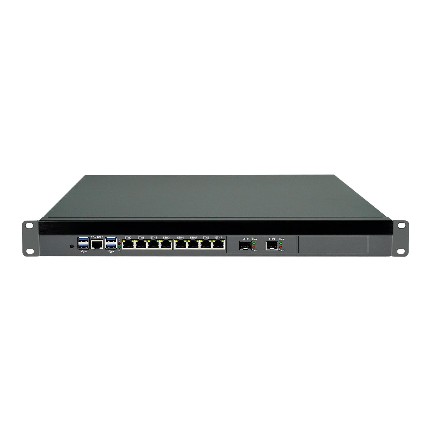 U7 265K con 8LAN (8GB RAM 256GB SSD)/Intel I226-V RJ45 Ethernet Port/Router Firewall Hardware/2* DDR5 MAX 6400MHz/1U Rack Industrial Computer/PCIe 4.0x4 PCIe 4.0x1 4G 5G/2 * 10G SFP+ 1* PCIExEx 8 slot