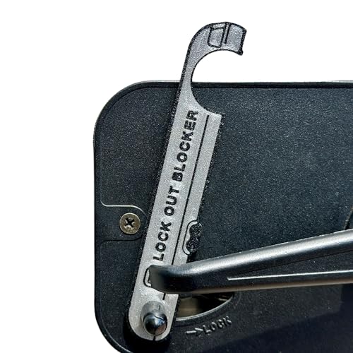 Lock Out Blocker for Airstream Travel Trailer Slide Lock Prevent Getting Locked Out Compatible with Most Models 2005+ (Lock Latches on Right)