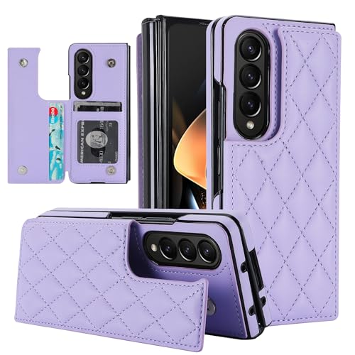 Funda de piel para Samsung Galaxy Z Fold 3 5G con bloqueo RFID y acabado elegante 1
