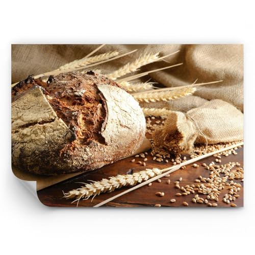 ARTTOR Papel pintado autoadhesivo Deluxe - Pan panadería comida centeno - 150x105 cm - Fotomurales XXL Moderna Decorativos Murales Papel tapiz fotográfico Dormitorio Para la sala - WF4AA150x105-2246