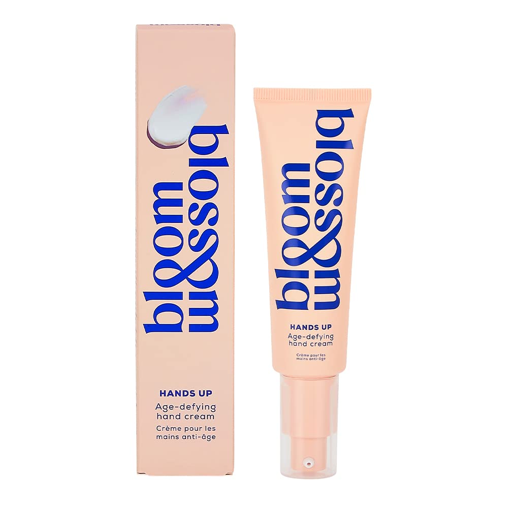 Bloom and BlossomHands Up Age-Defying Hand Cream, Ultra-Nourishing and Hydrating Moisturising Cream, Anti-Ageing Hand Cream with Niacinamide, Liquorice Root, and Shea Butter, 50ml