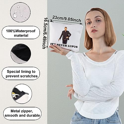 WZMPA Doctor Gregory Cosmetic Bag Gregory Fans Gift It's Never Lupus Zipper Pouch Bag for TV Series Fans It's Never Lupus, Fit - Image 2