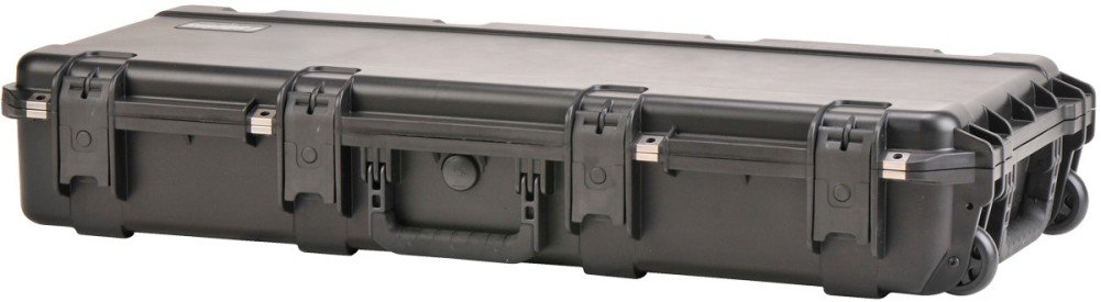 SKB Cases 3i-3614-6B-L iSeries 3614-6 Waterproof Case with Layered Foam, In-line skate style wheels for easy transport, Padlock holes include stainless steel padlock protectorclips