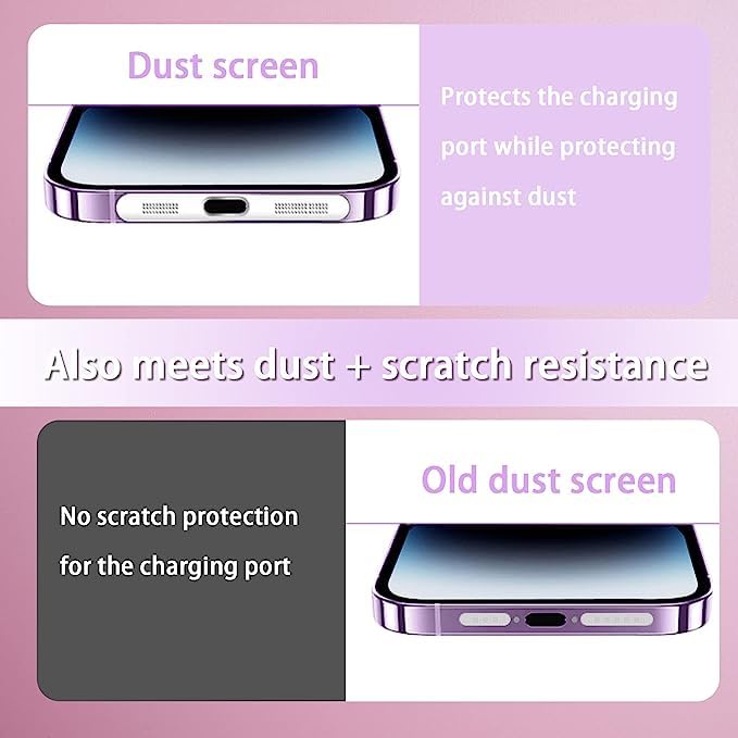 Image of BWOGUE 4Pcs Metal Dustproof Net Stickers for iPhone Series 12 13 14 15 | 2-in-1 Speaker Protectors - Scratches & Anti Dust Proof Self Adhesive Sticker with Wet & Dry Wipe Cleaning Kit & 1 x Tweezer