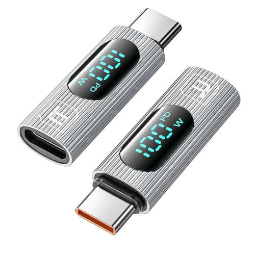 Toocki USB-C Adapter mit LED-Anzeige 2 Stück